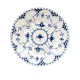 Royal 
Copenhagen blue 
fluted full 
lace plate
#1087
D: 17,5cm