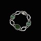 Svend Aage Jespersen - Denmark. Sterling Silver Bracelet with Green Agate.Designed and crafted ...