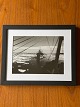 Black / White gelatin silver vintage photo of a small convoy of ships with supplies for Thule ...