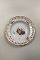 Royal 
Copenhagen Full 
Saxon Flower 
Deep Plate with 
Pierced Lace 
Border from 
1860-1890. 22.5 
cm ...