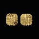 Gerda Lynggaard for Monies. Ear Clips - Gold Foil.Gold foiled Brass.Designed by Gerda ...