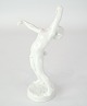 Rare Dahl Jensen figure in white colors from the 1950s.Dimensions in cm: H:20 W:10