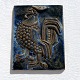 Bornholm ceramics, Michael Andersen, Relief, Rooster, 5071, 18.5 cm high, 14.5 cm wide, Design ...