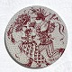 Bjørn Wiinblad, 
Monthly plate, 
Masquerade, 
February, 15cm 
in diameter * 
Perfect 
condition *