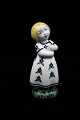 Aluminia faience figure "Little sister" 1941. Height: 13cm. Is in whole and in good condition.