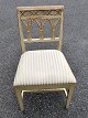 Chair, classic, 
1800 - 1820. 
Denmark. 
Painted with 
gildings. 
Padded with 
striped fabric. 
H .: ...