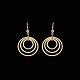 Bernhard Hertz - Copenhagen. 14k Gold Earrings.Designed and crafted by Bernhard Hertz - ...