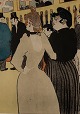 Toulouse Lautrec (1864-1901) Original lithograph about 1890. Framed with passerpartout. Signed ...