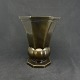 Height 19cm.Diameter 16 cm.Stamped Just 1932.Beautiful angular vase in disccometal by ...