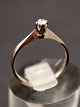 18 carat spectra white gold ring size 53 with diamond 0,10 carat item no. 499453