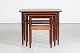 Danish ModernNesting tables made of teak - shelf with caneDanish manufactor from the ...