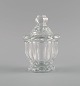 Baccarat, France. Art deco lidded jar in clear art glass. 1930s / 40s.Measures: 11.5 x 8.5 ...
