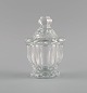 Baccarat, Frankrig. Art deco lågkrukke i klart kunstglas. 1930/40