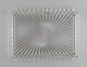 Baccarat, France. Art deco serving dish in clear art glass. 1930s / 40s.Measures: 33.5 x 24 x ...