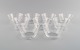 9 René Lalique Phalsbourg bowls in clear art glass with vines and grapes in relief. Mid-20th ...