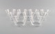 9 René Lalique Phalsbourg bowls in clear art glass with vines and grapes in 
relief. Mid-20th century.
