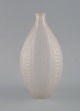 René Lalique (1860-1945), France. Acacia vase in mouth blown art glass with leaves in relief. ...