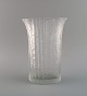 Timo Sarpaneva for Iittala. Vase in clear mouth blown art glass. Finnish design, ...