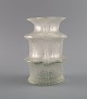Tapio Wirkkala for Iittala. Vase in clear mouth blown art glass. Finnish design, ...