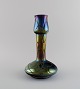 Kralik, Bohemia. Narrow neck art nouveau vase in iridescent mouth blown art glass. ...