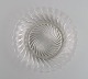 Baccarat, France. Round art deco bowl / dish in clear art glass. 1930s / 40s.Measures: 17.5 x ...