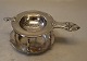 Tea strainer Silver plated 13 cm with holder In good used condition