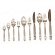 Georg Jensen Acorn Silver cutlery for 12 persons. 147 pieces