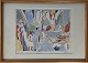 Jens Peter Helge Hansen. Lithograph Signed JPHH77 and numbered 151/400. Dimensions: 37.5 x 52 ...