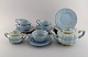 Arthur Percy for Upsala-Ekeby / Gefle. Complete art deco Grand tea service in 
pastel blue porcelain with hand-painted gold edge for five people. 1930s / 40s.
