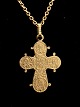 14 carat gold necklace 45 cm. and Dagmar cross 2.3 x 1.7 cm. item No. 500416