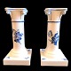 Royal Copenhagen porcelain, Blue Flower braided; A pair of candlesticks #8215