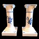 Royal 
Copenhagen 
porcelain, 
Blue Flower, 
braided;
A pair of 
candlesticks 
#8215.
First. H. 15 
...