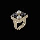 Bræmer-Jensen - 
Denmark. 14k 
Gold Ring with 
Pearls.
Designed and 
crafted by 
Bræmer-Jensen 
1957 ...