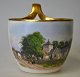 Royal 
Copenhagen cup, 
19th century 
with 
topographical 
motif. 
Copenhagen, 
Denmark. White 
...