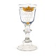 German glass with enamel decoration. Dated 1799. H: 15cm