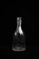 Swedish 1800 century mouth blown water carafe in twisted glass.H:28cm. Dia.:11cm.