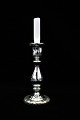 Swedish 1800 
century 
candlestick in 
grooved poor 
man's silver 
(Mercury Glass) 
with with nice 
old ...