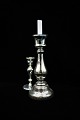 Large Swedish 
1800 century 
candlestick in 
poor man's 
silver (Mercury 
Glass) with 
with nice old 
...