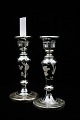 A pair of 
fantastic fine 
Swedish 1800 
century 
candlesticks in 
poor man's 
silver (Mercury 
Glass) ...