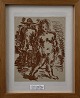 Vilhelm 
Lundstrøm 
Lithograph from 
the magazine 
Klingen 1918 
with passport 
in Pineramme. 
...