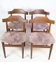 4 Dining room 
chairs - Teak - 
Grey fabric - 
Hans Olsen - 
...