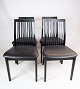 Set of four dining chairs, model 712, stained ash, K. Høffer LarsenGreat condition