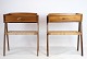 A pair of bedside tables / bedside tables, designed by Søren Rasmussen in teak wood with drawer ...