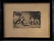 Motif from 
Grundtvig Greek 
and Norse 
mythology. 
Original 
erasing with 
mat in black 
frame. ...