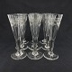 Height 16 cm.Beautiful set of 9 decorated 1800s champagne glasses from Sweden.The glasses ...
