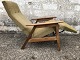 Teak armchair and fabric with tilt function. Danish modern from the 1960s. A little wear on the ...