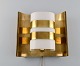 Hans Agne Jakobsson for A / B Markaryd. Wall lamp in brass. Swedish design, 1960s / ...