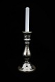 Swedish 1800 century candlestick in poor man's silver (Mercury Glass) with with nice old ...