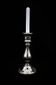 Swedish 1800 
century 
candlestick in 
poor man's 
silver 
(Mercury 
Glass) with 
with nice old 
...