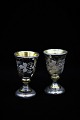 Swedish 1800 
century eggs 
carry in poor 
man silver 
(Mercury Glass) 
with etched 
flowers and 
leaf ...